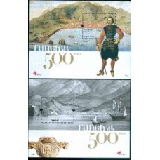 MDEB039M-SÉRIE 2 BLOCOS 500 ANOS DE FUNCHAL - MADEIRA - 2008 - MINT
