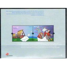 MDEB041M-BLOCO SÉRIE EUROPA - CARTA ESCRITA - MADEIRA - 2008 - MINT