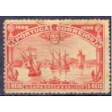 POR0147N-SELO 4º CENTENÁRIO DA DESCOBERTA DA ROTA DAS ÍNDIAS POR VASCO DA GAMA, 5R - PORTUGAL - 1898 - N