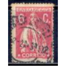 POR0236UA-SELO CERES, 6C DENTEAÇÃO 15X14 - PORTUGAL - 1917/24 - U