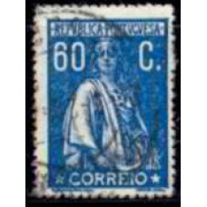 POR0250UA-SELO CERES, 60C DENTEAÇÃO 15X14 - PORTUGAL - 1917/24 - U