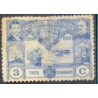 POR0259N-SELO TRAVESSIA DO ATLÂNTICO SUL POR GAGO COUTINHO E SACADURA CABRAL, 3C - PORTUGAL - 1923 - N POR0259N-SELO TRAVESSIA DO ATLÂNTICO SUL POR GAGO COUTINHO E SACADURA CABRAL, 3C - PORTUGAL - 1923 - N