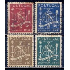 POR0671U-SÉRIE CENTENÁRIO DA ESCOLA NAVAL - PORTUGAL - 1945 - U