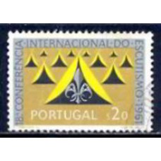 POR0898UA-SELO 18ª CONFERÊNCIA INTERNACIONAL DO ESCOTISMO, 20C - PORTUGAL - 1962 - U