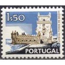 POR1138M.02-SELO VISTAS E MONUMENTOS, 1,50E - VERSO ANO 1973 - PORTUGAL - 1973 - MINT
