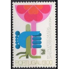 POR1607M-SELO EVENTOS DE PROJEÇÃO INTERNACIONAL, 15º CONGRESSO DA REABILITAÇÃO INTERNACIONAL - PORTUGAL - 1984 - MINT