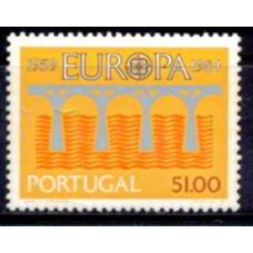 POR1609M-SELO SÉRIE EUROPA - 25º ANIVERSÁRIO DA CONFERÊNCIA EUROPEIA CEPT - PORTUGAL - 1984 - MINT