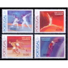 POR1614N-SÉRIE OLIMPÍADAS DE LOS ANGELES - 75º ANIVERSÁRIO DO COMITÊ OLÍMPICO PORTUGUÊS - PORTUGAL - 1984 - N
