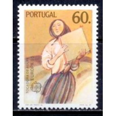 POR1634N-SELO SÉRIE EUROPA - ANO EUROPEU DA MÚSICA - PORTUGAL - 1985 - N