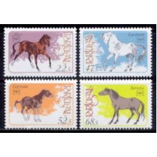 POR1668M-SÉRIE CAVALOS DE RAÇAS PORTUGUESAS - PORTUGAL - 1986 - MINT