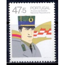 POR1679M-SELO 75º ANIVERSÁRIO DA GUARDA NACIONAL REPUBLICANA - PORTUGAL - 1986 - MINT