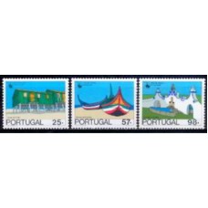 POR1687M-SÉRIE 75º ANIVERSÁRIO DA INSTITUCIONALIZAÇÃO DO TURISMO - PORTUGAL - 1987 - MINT