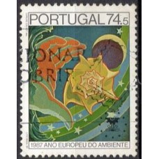 POR1696U-SELO ANO EUROPEU DO MEIO AMBIENTE, 74,50E - PORTUGAL - 1987 - U