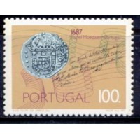 POR1707M-SELO TRICENTENÁRIO DA EMISSÃO DO PAPEL MOEDA EM PORTUGAL - PORTUGAL - 1987 - MINT POR1707M-SELO TRICENTENÁRIO DA EMISSÃO DO PAPEL MOEDA EM PORTUGAL - PORTUGAL - 1987 - MINT