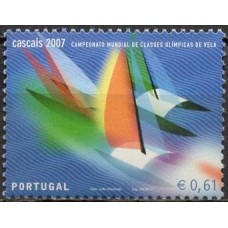 POR3153MA-SELO CAMPEONATOS MUNDIAIS DE CLASSES OLÍMPICAS DE VELA CASCAIS 2007, 0,61E - PORTUGAL - 2007 - MINT