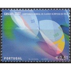 POR3154M-SELO CAMPEONATOS MUNDIAIS DE CLASSES OLÍMPICAS DE VELA CASCAIS 2007, 0,61E - PORTUGAL - 2007 - MINT