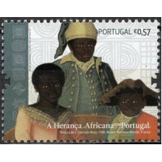 POR3378M-SELO A HERANÇA AFRICANA EM PORTUGAL, 057E - PORTUGAL - 2009 - MINT