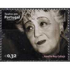 POR3643M-SELO TEATRO EM PORTUGAL 2º GRUPO, 0,32E - PORTUGAL - 2011 - MINT