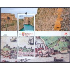 POR4061MF-BLOCO 600º ANIVERSÁRIO DA DOMINAÇÃO PORTUGUESA EM CELTA - PORTUGAL - 2015 - MINT