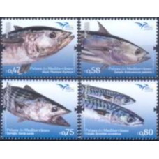 POR4127M-SÉRIE PEIXES DO MEDITERRÂNEO - PORTUGAL - 2016 - MINT