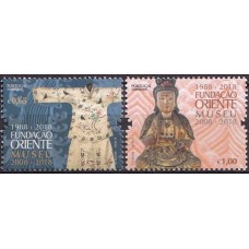 POR4358M-SÉRIE 10 ANOS DE FUNDAÇÃO DO MUSEU ORIENTE - PORTUGAL - 2018 - MINT