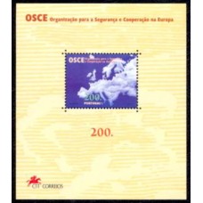 PORB127M-BLOCO CONFERÊNCIA DA ORGANIZAÇÃO PARA A SEGURANÇA E COOPERAÇÃO NA EUROPA - OSCE - PORTUGAL - 1996 - MINT