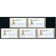 PORD080N-SÉRIE ETIQUETAS LUTA CONTRA A AIDS, AMIEL - PORTUGAL - 2006 - N
