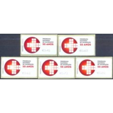 PORD209M-SÉRIE ETIQUETAS 20 ANOS DO PROGRAMA NACIONAL DE VACINAÇÃO, CRUZ - PORTUGAL - 2015 - MINT