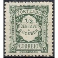 PORX028NA-SELO TAXA, 1/2C - PORTUGAL - 1922/27 - N