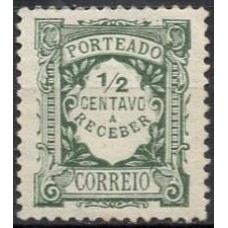 PORX028NA-SELO TAXA, 1/2C - PORTUGAL - 1922/27 - N