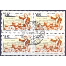 QC0667.01-QUADRA 100 ANOS DA ÓPERA 'O GUARANI', DE CARLOS GOMES - 1970 - CPD SÃO PAULO
