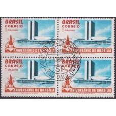 QC0671.04-QUADRA 10º ANIVERSÁRIO DE BRASÍLIA/DF, 1CR$ - 1970 - CPD SÃO PAULO