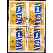 QC0706.02-QUADRA 150 ANOS DAS REPÚBLICAS CENTRO-AMERICANAS - 1971 - CPD SÃO PAULO