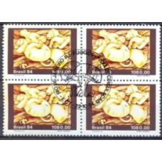 QC1420.01-QUADRA FUNGOS, PLEUROTUS SP - 1984 - CBC RIO DE JANEIRO