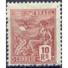 RE0275N-SELO VOVÓ PARTE 2, 10 RÉIS FILIGRANA K DENTEAÇÃO 13,5X12,5 - 1931/35 - N