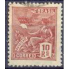 RE0275U-SELO VOVÓ PARTE 2, 10 RÉIS FILIGRANA K DENTEAÇÃO 13,5X12,5 - 1931/35 - U
