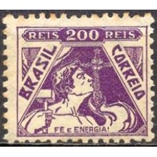 RE0283N-SELO VOVÓ PARTE 2, 200 RÉIS FÉ E ENERGIA ROXO FILIGRANA K - 1931/35 - N