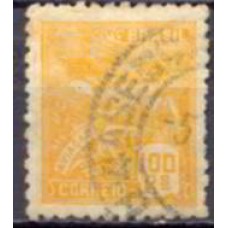 RE0321U-SELO VOVÓ PARTE 2, 100 RÉIS FILIGRANA 'O' - 1939/40 - U
