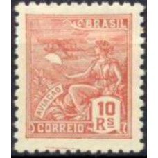 RE0326M-SELO VOVÓ PARTE 2, 10 RÉIS FILIGRANA 'P' - 1940/41 - MINT
