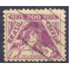 RE0330U-SELO VOVÓ PARTE 2, 200 RÉIS FILIGRANA 'P' - 1940/41 - U