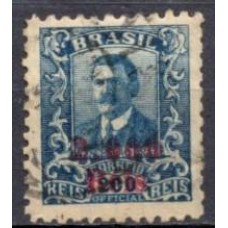 RE0341U-SELO OFICIAL WENCESLAU BRAZ SOBRESTAMPADO, 2.000/200 RÉIS FILIGRANA 'D' - 1928 - U