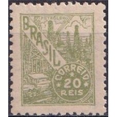 RE0386MC-SELO NETINHA, 20 RÉIS FILIGRANA 'O' PAPEL MÉDIO LISO - 1942/46 - MINT