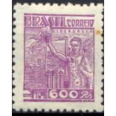 RE0391NC-SELO NETINHA, 600 RÉIS FILIGRANA 'O' PAPEL MÉDIO LISO - 1942/46 - N