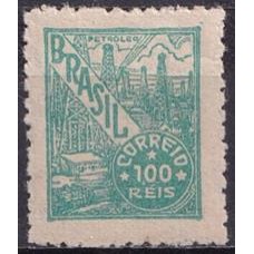 RE0407N-SELO NETINHA, 100 RÉIS FILIGRANA 'Q' PAPEL MÉDIO TRAMADO - 1946 - N