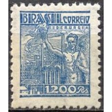 RE0450N.05-SELO NETINHA COM TRAÇOS VERDES NO VERSO, 1.200 RÉIS FILIGRANA 'O' PAPEL MÉDIO TRAMADO - 1942/46 - N