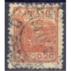 RE0482U-SELO NETINHA COM TRAÇOS VERDES NO VERSO FILIGRANA 'Q', CR$ 0,20 - 1947 - U