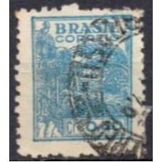 RE0483U-SELO NETINHA COM TRAÇOS VERDES NO VERSO FILIGRANA 'Q', CR$ 0,40 - 1947 - U