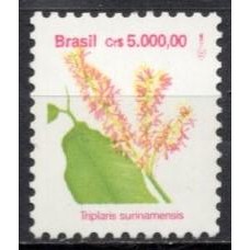 RE0688MB-SELO FLORA BRASILEIRA PAPEL FOSCO FOSFORESCÊNCIA GELO, 5.000,00 - 1993 - MINT