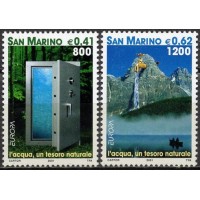 SAM1757M-SÉRIE EUROPA - A ÁGUA - SÃO MARINO - 2001 - MINT SAM1757M-SÉRIE EUROPA - A ÁGUA - SÃO MARINO - 2001 - MINT