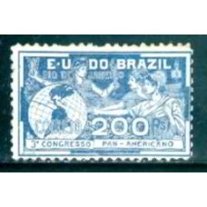 SB0006N-SELO 3º CONGRESSO PANAMERICANO, 200 RÉIS - 1907 - N